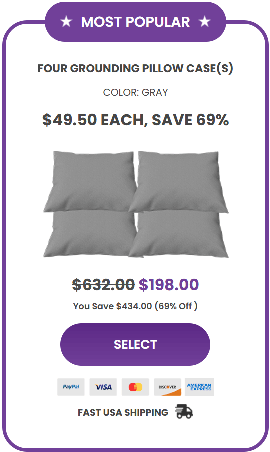 Sleep Connection Grounding Pillowcase 12